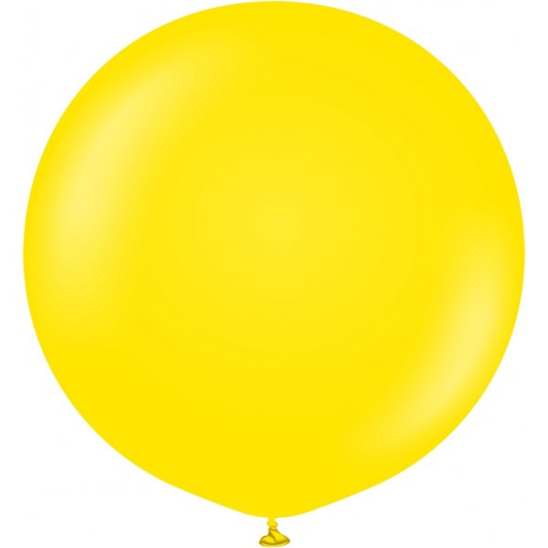 Luftballons einfarbig - Premium 90 cm - Gelb - 2er-Pack