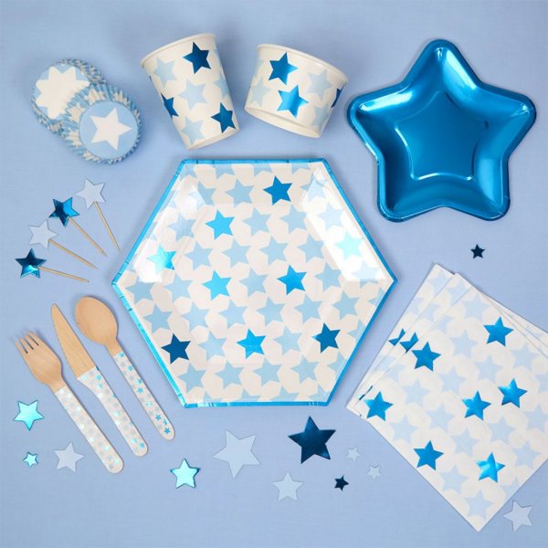 Servietten - Sterne - Blau - 16er-Pack Servietten - Sterne - Blau - 16er-Pack