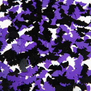 Tischkonfetti - Fledermäuse - Schwarz/Lila - 14 g Tischkonfetti - Fledermäuse - Schwarz/Lila - 14 g