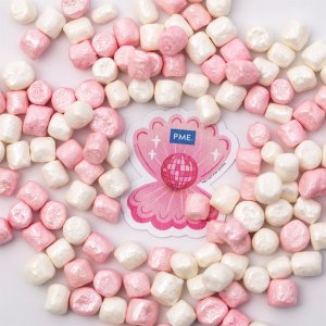 Knusprige Marshmallows - Weiß/Rosa - PME - 87 g Knusprige Marshmallows - Weiß/Rosa - PME - 87 g