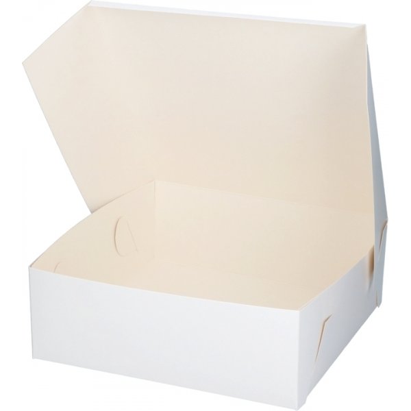Tortenschachtel - Wei� - 25x25x10 cm