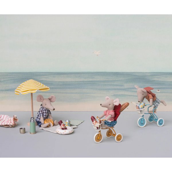 Fahrradkorb fr Dreirad - Maileg - Wei