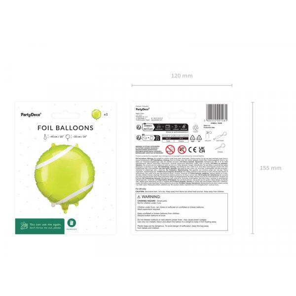 Folienballon-Tennisball - Mix Folienballon-Tennisball - Mix