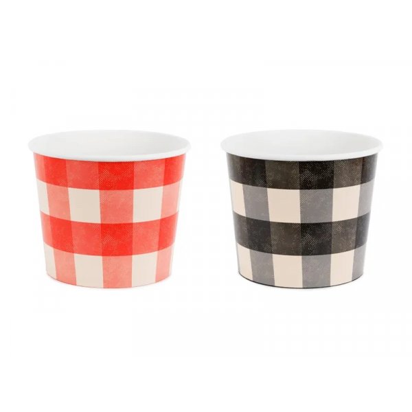 Snackbecher - Kariert - 2er-Pack - 14 cm Snackbecher - Kariert - 2er-Pack - 14 cm