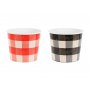 Snackbecher - Kariert - 2er-Pack - 14 cm Snackbecher - Kariert - 2er-Pack - 14 cm