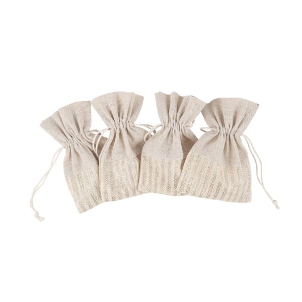 Stoffbeutel - Creme - 4er-Pack Stoffbeutel - Creme - 4er-Pack