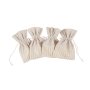 Stoffbeutel - Creme - 4er-Pack Stoffbeutel - Creme - 4er-Pack