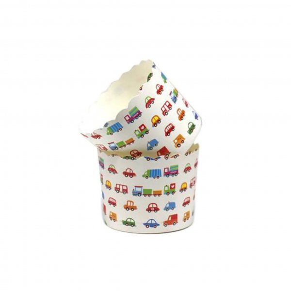 Stabile Muffinformen - Autos - 25er-Packung