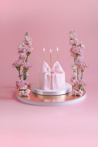 Lange Kuchenkerzen - Gold - 12 Stück