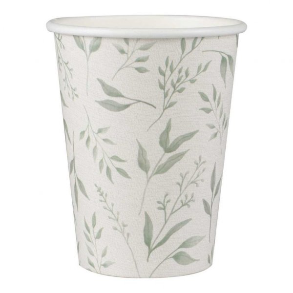 Pappbecher - Boho Botanics - 8er-Pack Pappbecher - Boho Botanics - 8er-Pack