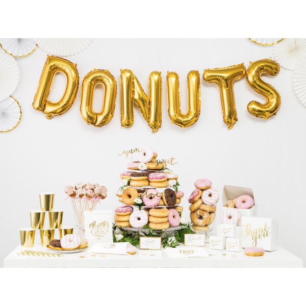 Buchstabenballons - Gold - 35 cm