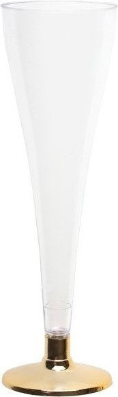 Champagnerglas - 6er-Pack - Klar/Gold Champagnerglas - 6er-Pack - Klar/Gold