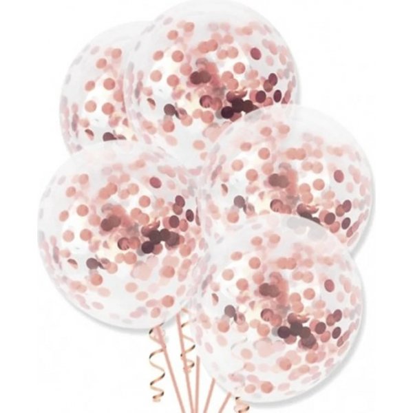 Konfetti-Luftballons - Roségold - 4er-Pack Konfetti-Luftballons - Roségold - 4er-Pack
