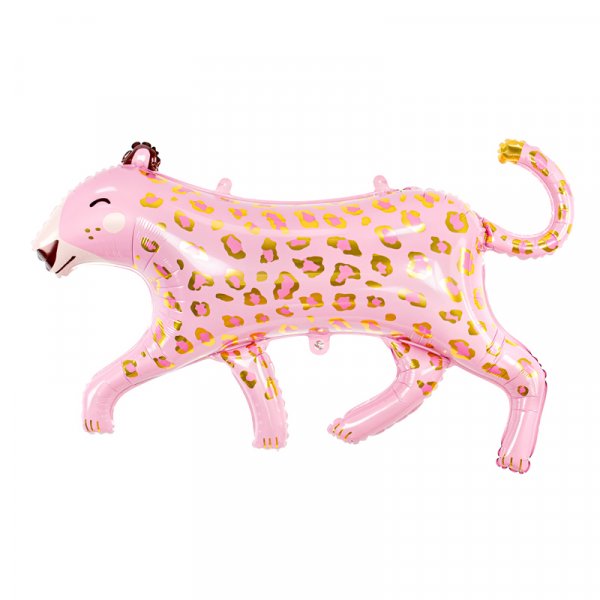 Folienballon - Leopard - Rosa/Gold