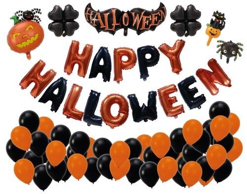 Ballonset - Halloween - Buchstaben, Latexballons und Folienballons Ballonset - Halloween - Buchstaben, Latexballons und Folienballons