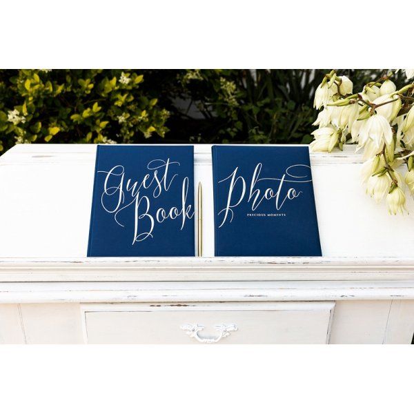 Gästebuch - Marineblau/Gold Gästebuch - Marineblau/Gold
