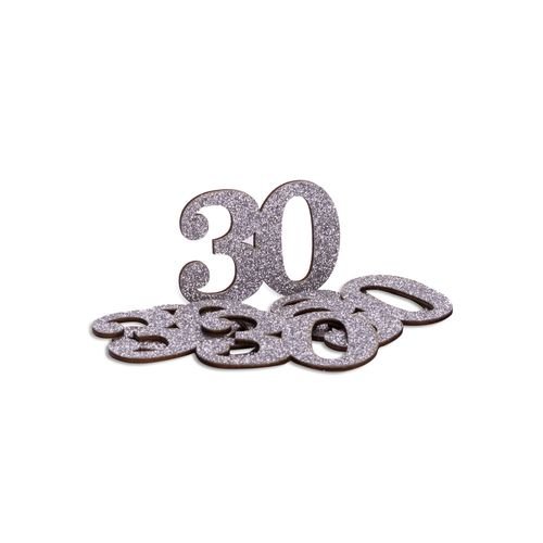 30 Jahre Tischdekorationen - Silber - 6er-Pack 30 Jahre Tischdekorationen - Silber - 6er-Pack