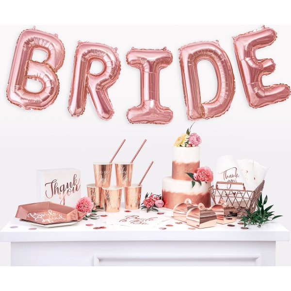 Buchstabenballons - Rosgold - 35 cm