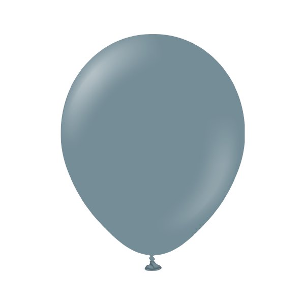 Luftballons, einfarbig - Premium 45 cm - Denim - 5er-Pack