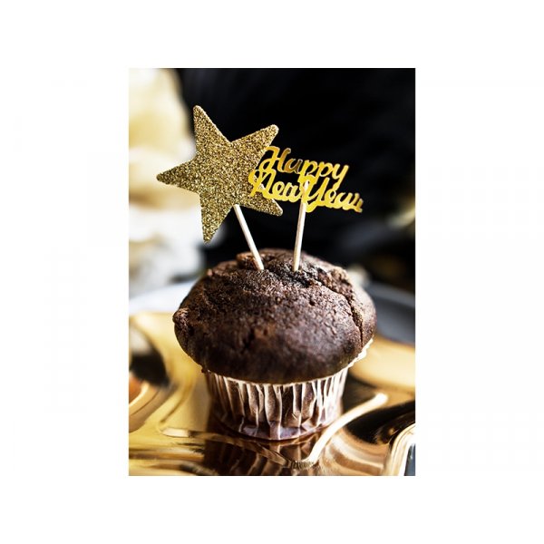 Konfetti - Frohes Neues Jahr - Gold