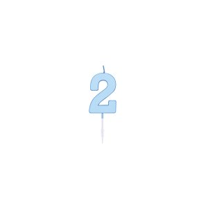 Kuchenkerze - Pastellblau - 4,5 cm Kuchenkerze - Pastellblau - 4,5 cm
