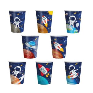 Pappbecher - Space Cosmos - 8er-Pack