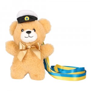 Sch�lertier - Teddyb�r mit Schleife