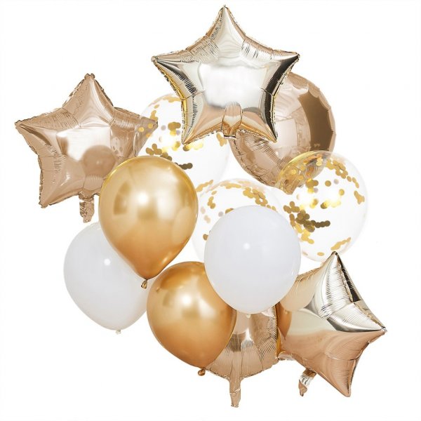 Ballonstrauß - Mix it Up - Goldmetallic Ballonstrauß - Mix it Up - Goldmetallic