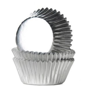 Mini-Muffinformen - Metallic - Silber - 36 St�ck