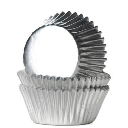 Mini-Muffinformen - Metallic - Silber - 36 St�ck
