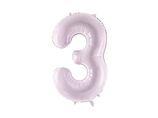 Zahlenballon - Pastelllila - 72 cm - 3 Zahlenballon - Pastelllila - 72 cm - 3
