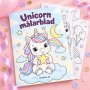 Ausmalbild - Einhorn - 8 Motive - A4 Ausmalbild - Einhorn - 8 Motive - A4