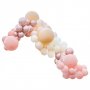 Ballonbogen - Luxus - Pfirsich/Nude/Rosgold