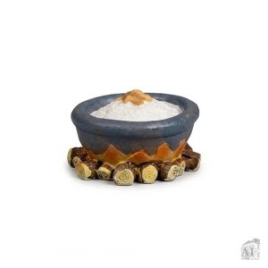Weihnachtsmann-Accessoires - Schüssel mit Haferbrei über dem Feuer Weihnachtsmann-Accessoires - Schüssel mit Haferbrei über dem Feuer