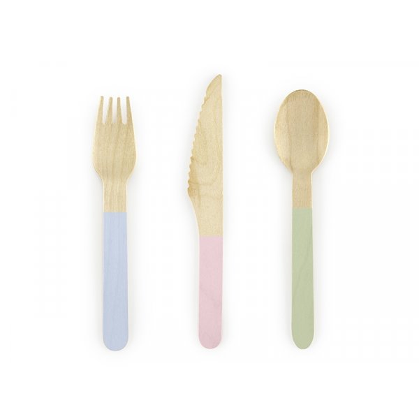 Holzbesteck - Pastel Love