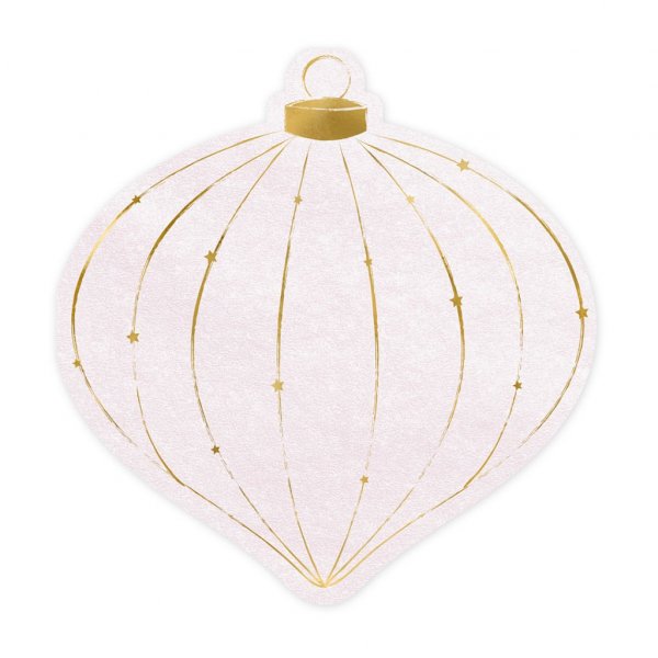 Servietten - Christbaumkugel - Pink Christmas - 20er-Pack