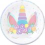 Pappteller - Blumen-Einhorn - 6er-Pack Pappteller - Blumen-Einhorn - 6er-Pack