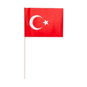 Papierfähnchen - Türkei - 20 x 30 cm - 10er-Packung Papierfähnchen - Türkei - 20 x 30 cm - 10er-Packung