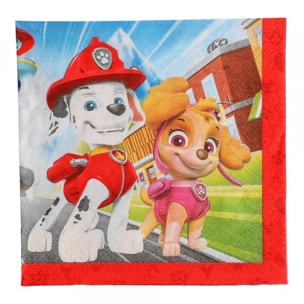 Servietten - Paw Patrol - Rettungshelden - 33 x 33 cm - 20 Stück Servietten - Paw Patrol - Rettungshelden - 33 x 33 cm - 20 Stück