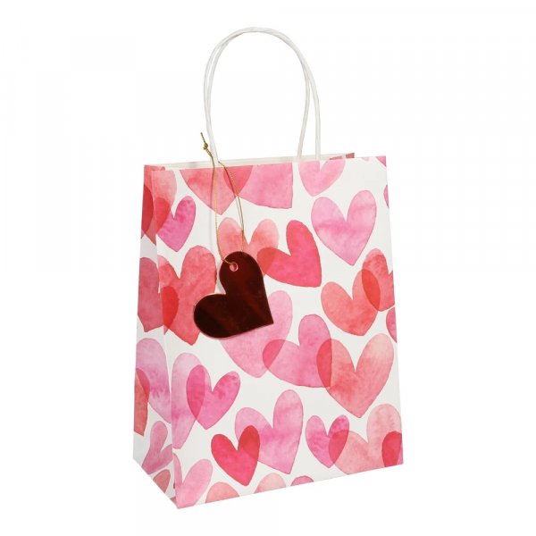 Geschenktüte - Valentinstag - Rosa/Rot Geschenktüte - Valentinstag - Rosa/Rot