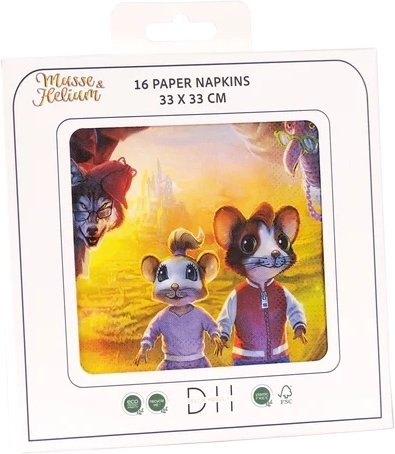 Servietten - Mickey & Helium - Abenteuer - 16er-Pack