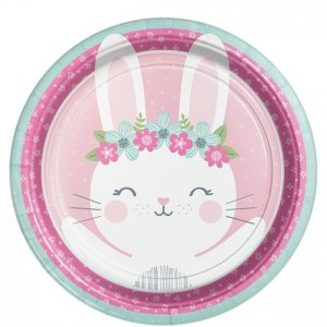 Pappteller - Rund - Birthday Bunny - 8er-Pack Pappteller - Rund - Birthday Bunny - 8er-Pack
