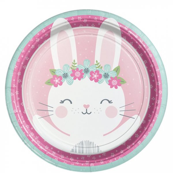 Pappteller - Rund - Birthday Bunny - 8er-Pack Pappteller - Rund - Birthday Bunny - 8er-Pack