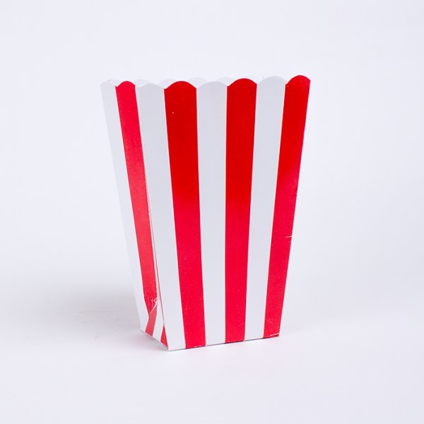 Popcorn-Boxen - gestreift - Rot - 5er-Pack Popcorn-Boxen - gestreift - Rot - 5er-Pack