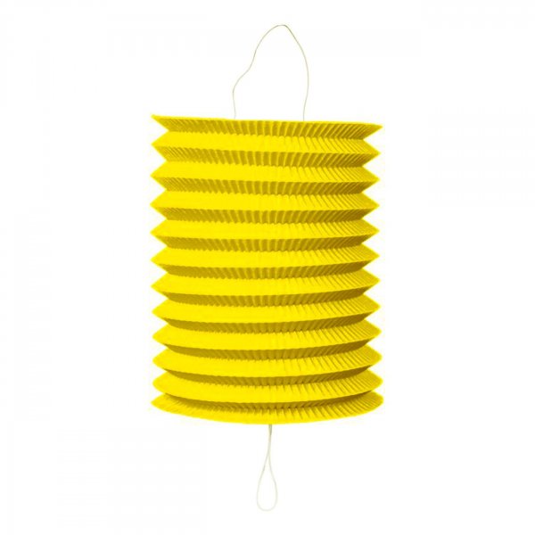 Partylaterne - Zylinderf�rmig - Gelb - 16 cm