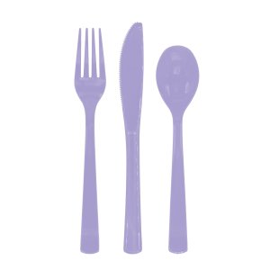 Wiederverwendbares Besteck - Lavendel - 18er-Packung Wiederverwendbares Besteck - Lavendel - 18er-Packung