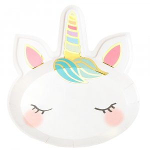 Pappteller - Einhorngesicht - 8er-Pack Pappteller - Einhorngesicht - 8er-Pack