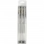 Gel-Kugelschreiber - 6er-Pack - Silber
