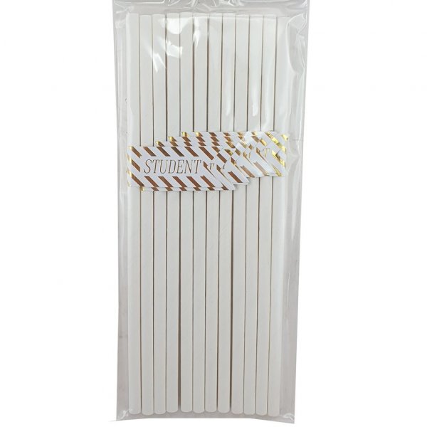 Strohhalme - Student - Gold - 12er-Pack