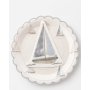 Pappteller - Segelmotiv - 23 cm - Lavendelblau - 8er-Pack Pappteller - Segelmotiv - 23 cm - Lavendelblau - 8er-Pack